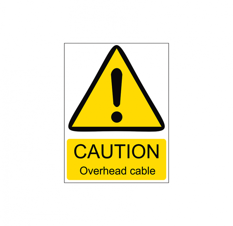 WS 043 Caution Overhead Cable Benrhodes Nigeria Limited